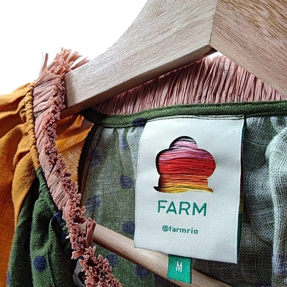 Farm Rio Green Creation Dress Size M (oversized fit- will fit up to XL) NEW - Picture 2 of 5